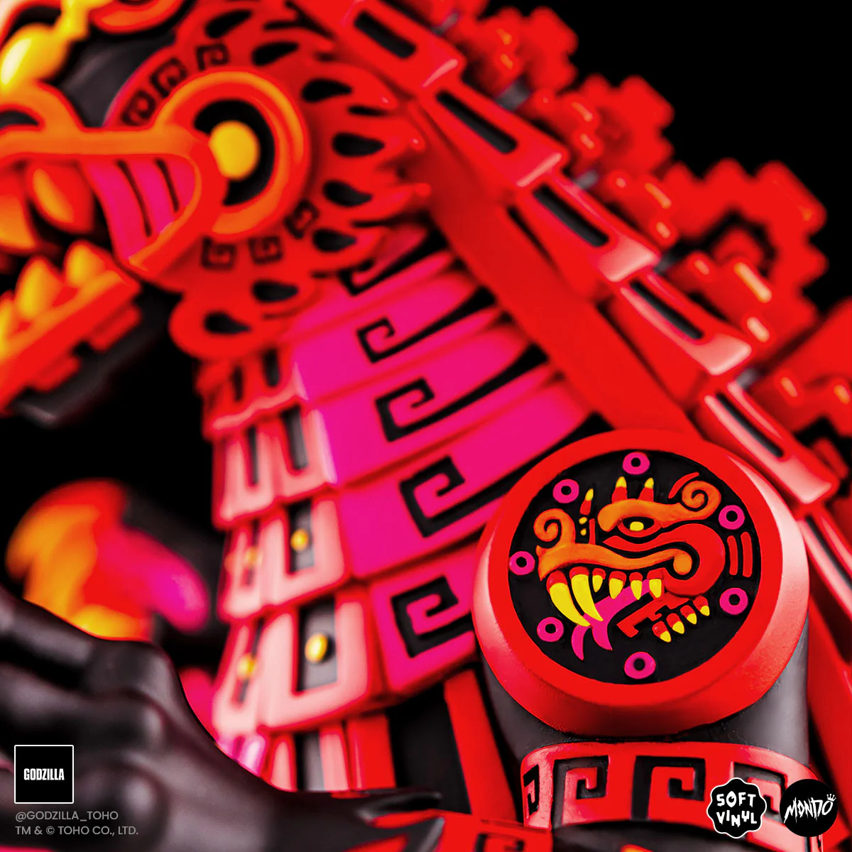 Godzilla - Vinyl Designer Figure by Urban Aztec - Burning Variant Timed Edition - Image 17