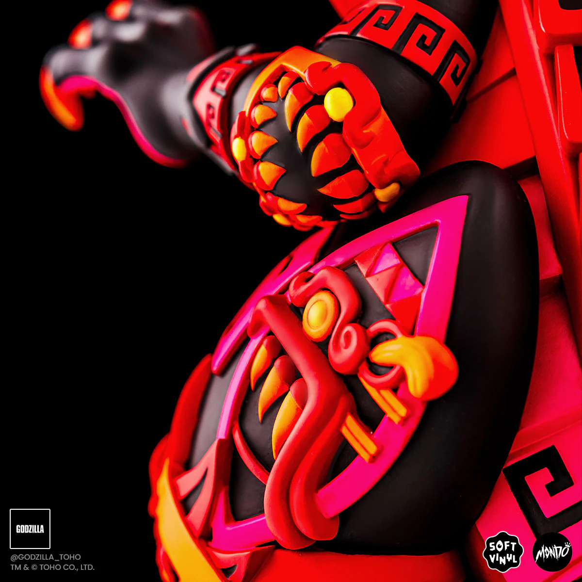 Godzilla - Vinyl Designer Figure by Urban Aztec - Burning Variant Timed Edition - Image 18