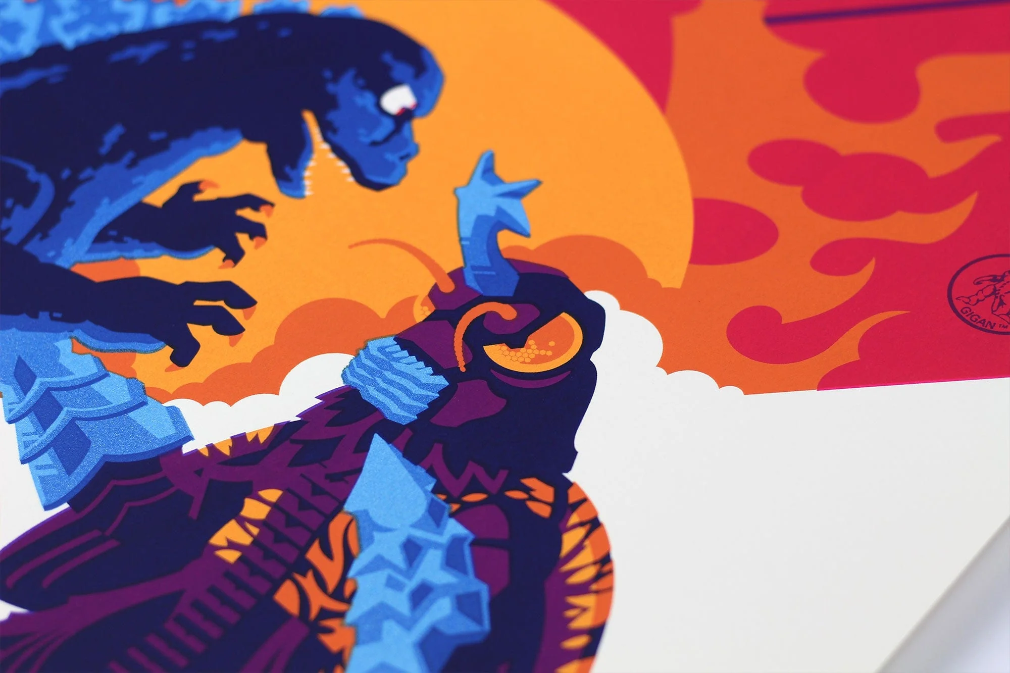 Godzilla Vs Megalon (Variant) Screenprinted Poster - Image 7