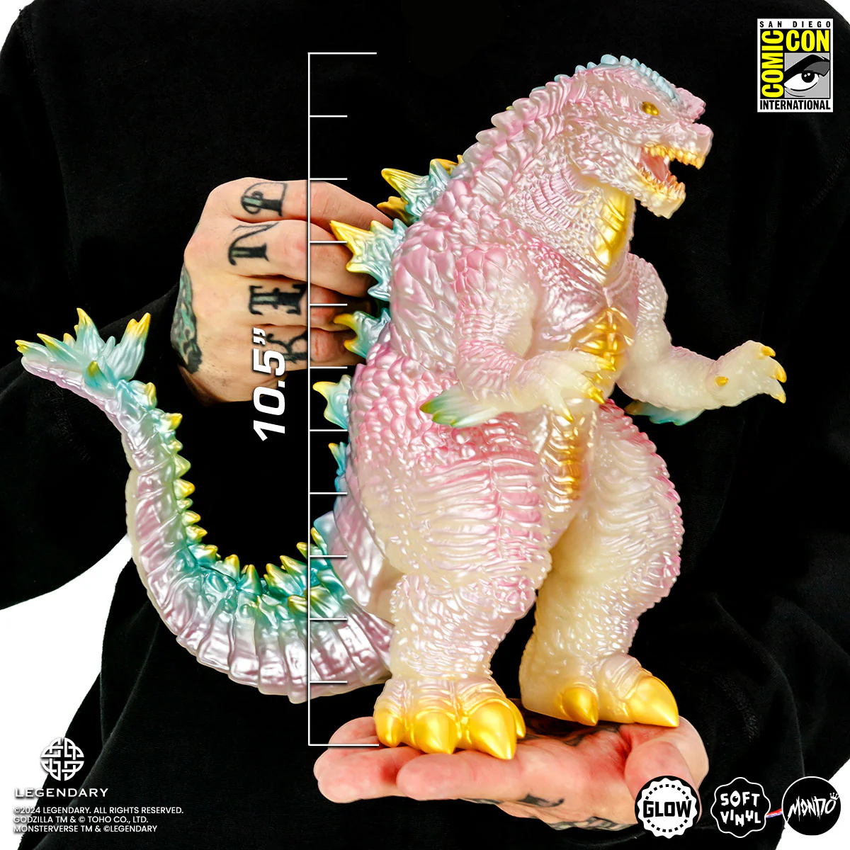 Godzilla x Kong: The New Empire - Godzilla Soft Vinyl - Cherry Blossom Glow in the Dark Variant - Image 3