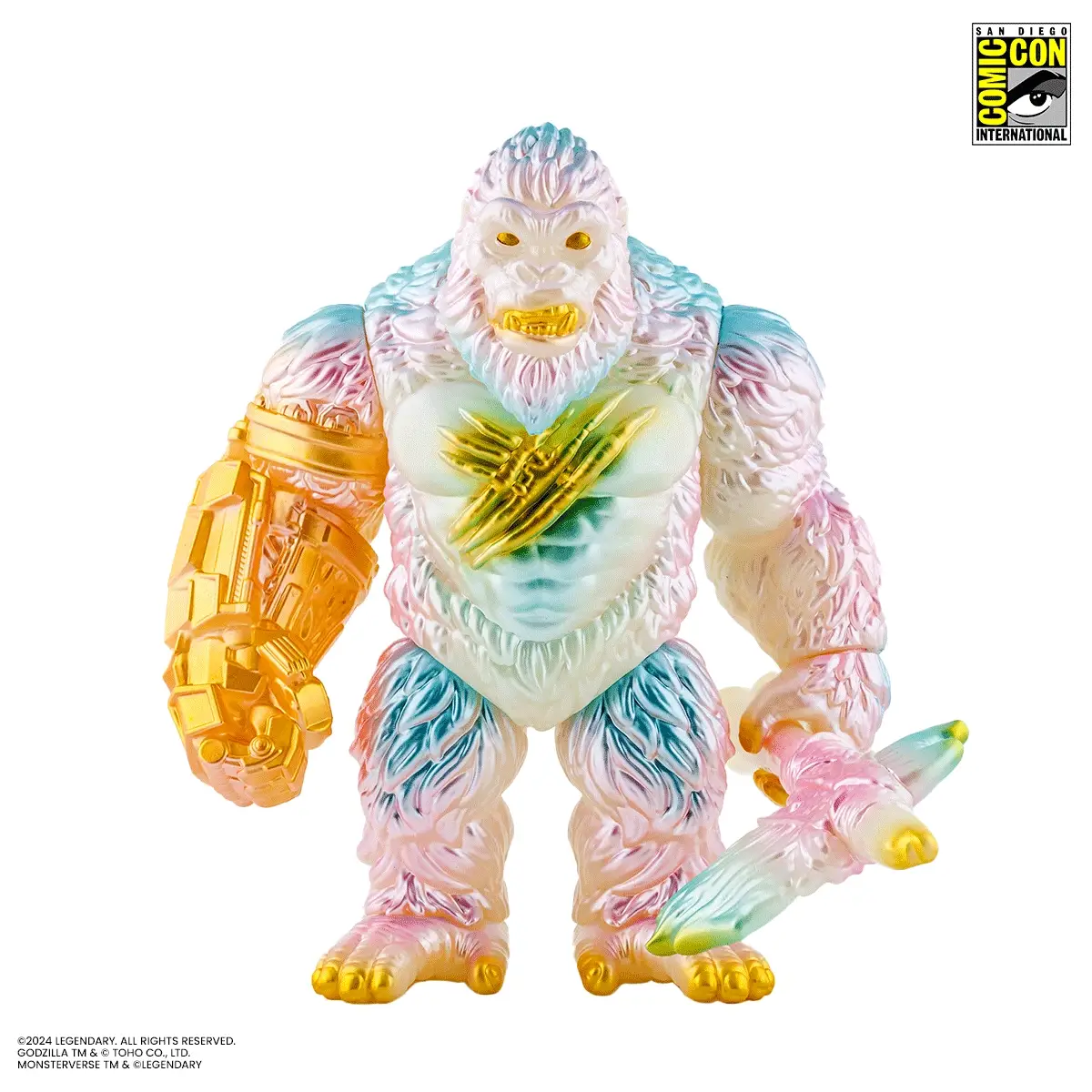 Godzilla x Kong: The New Empire - Kong Soft Vinyl Figure - Cherry Blossom Glow in the Dark Variant - Image 3