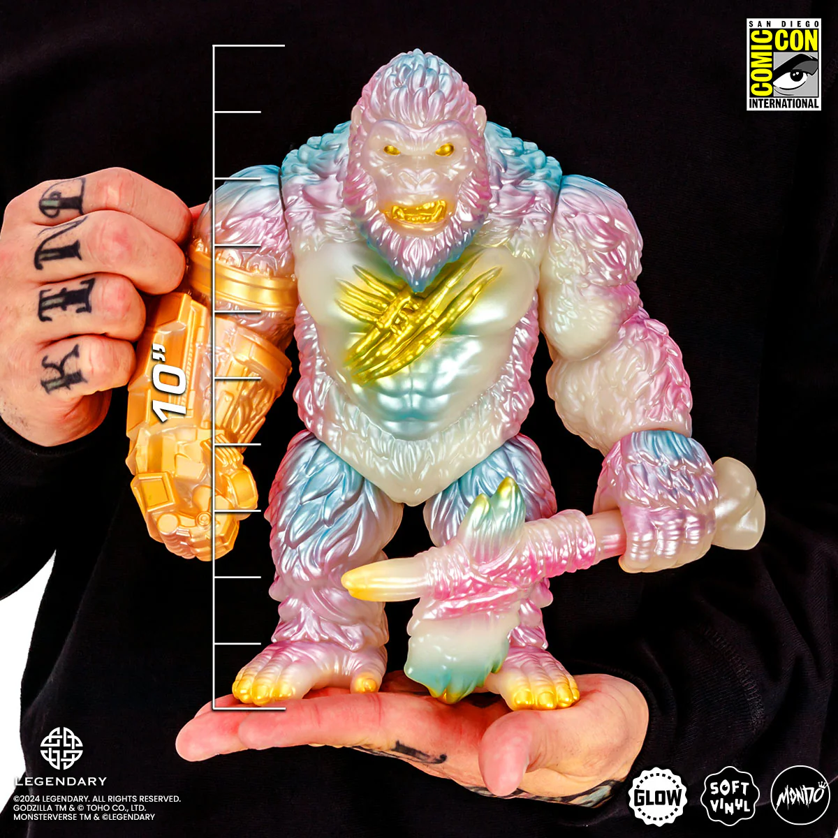 Godzilla x Kong: The New Empire - Kong Soft Vinyl Figure - Cherry Blossom Glow in the Dark Variant - Image 5
