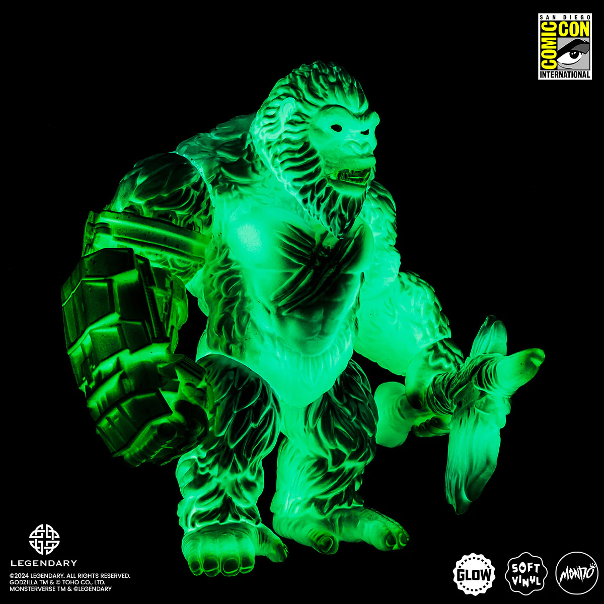 Godzilla x Kong: The New Empire - Kong Soft Vinyl Figure - Cherry Blossom Glow in the Dark Variant - Image 7