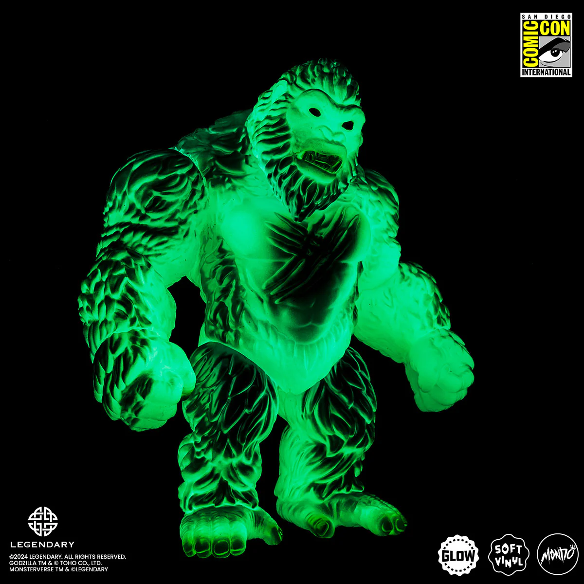 Godzilla x Kong: The New Empire - Kong Soft Vinyl Figure - Cherry Blossom Glow in the Dark Variant - Image 8