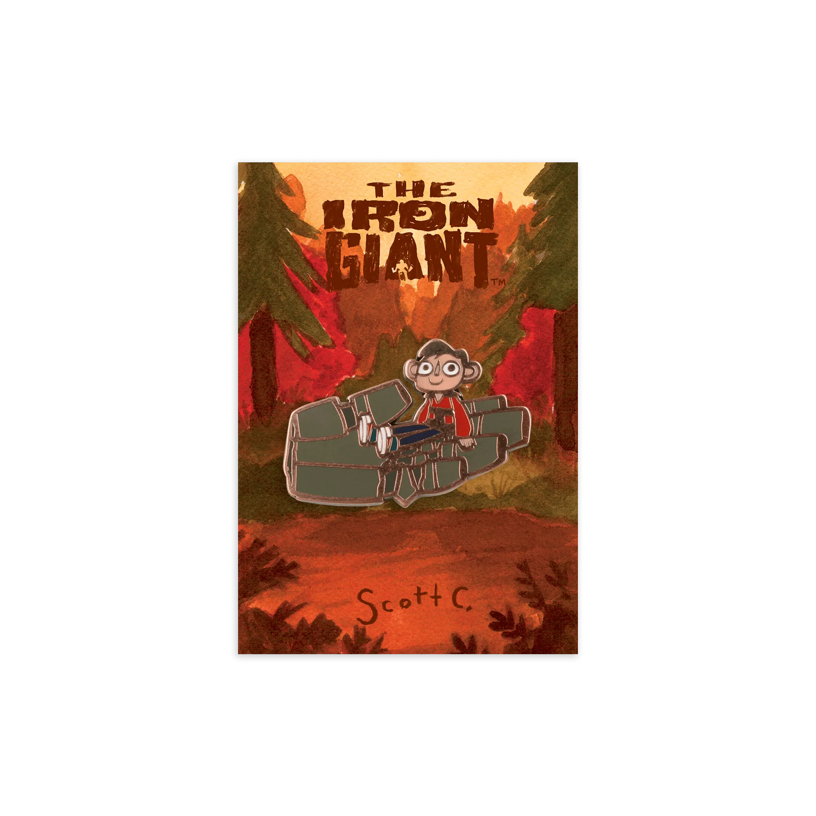 The Iron Giant: Hogarth Enamel Pin