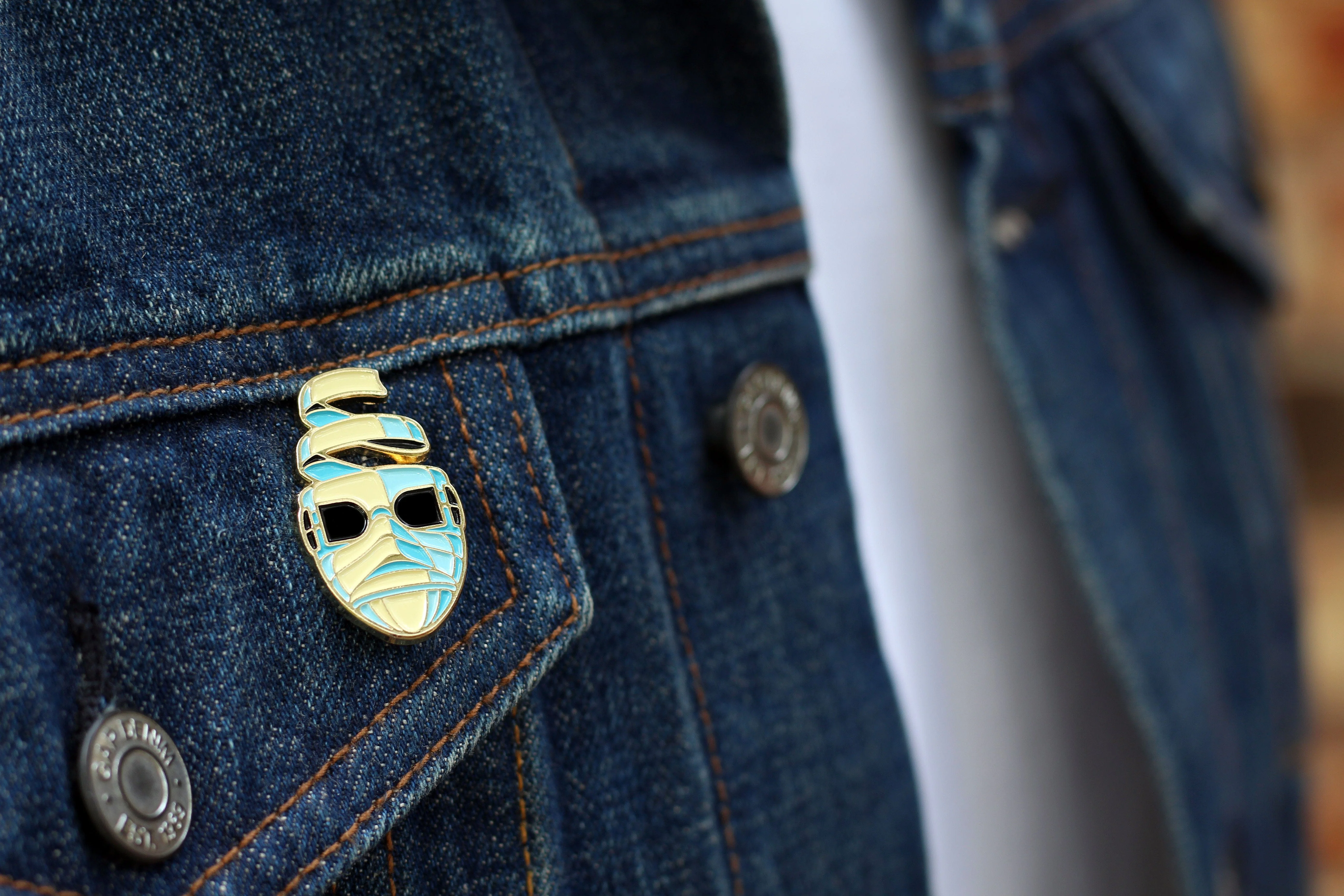 Invisible Man Enamel Pin - Image 3