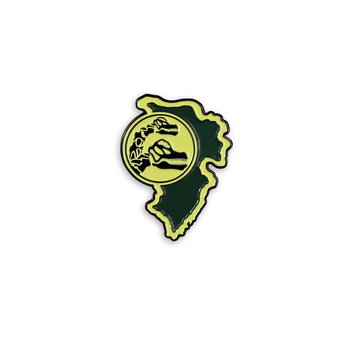 Jurassic Park – Brachiosaurus Paddock Sign Enamel Pin - Image 2