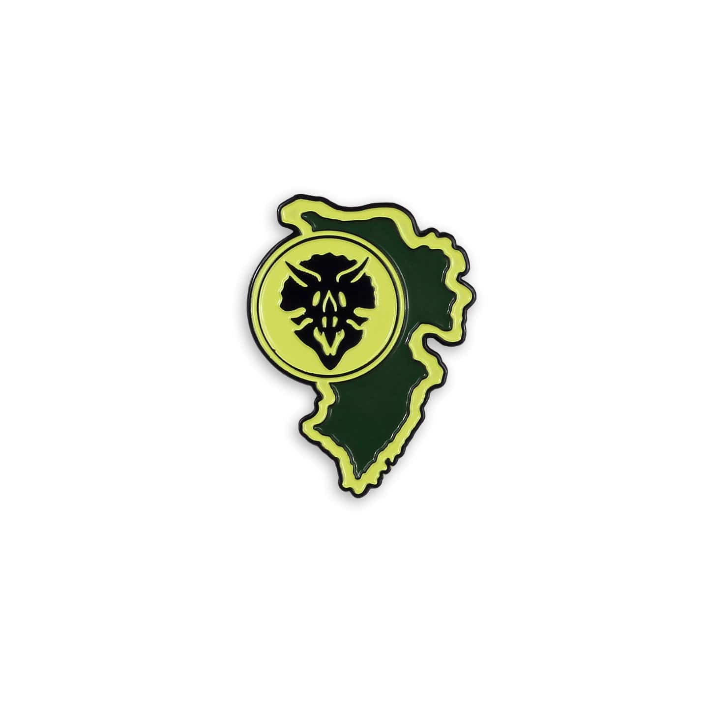 Jurassic Park – Triceratops Paddock Sign Enamel Pin - Image 2