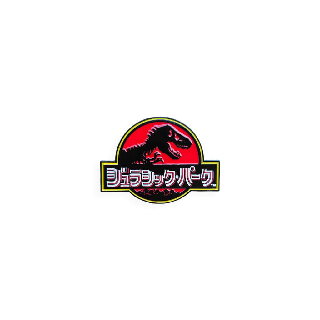 Japanese Jurassic Park Logo Enamel Pin - Image 2