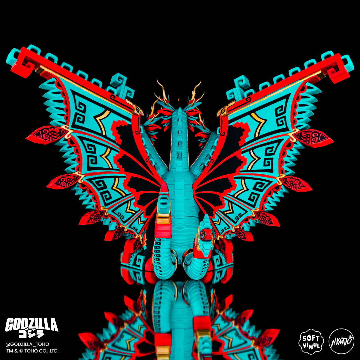 King Ghidorah - Vinyl Designer Figure by Urban Aztec - Planet X Variant - Timed Edition - Image 11