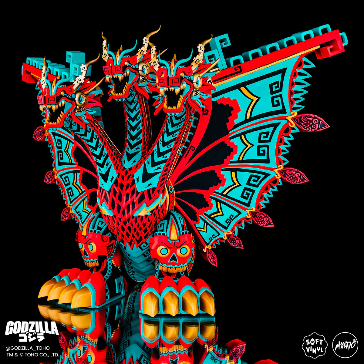 King Ghidorah - Vinyl Designer Figure by Urban Aztec - Planet X Variant - Timed Edition - Image 4