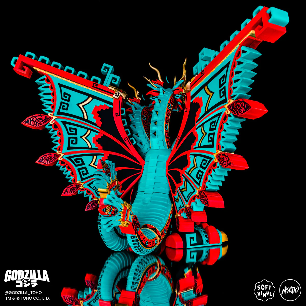King Ghidorah - Vinyl Designer Figure by Urban Aztec - Planet X Variant - Timed Edition - Image 5