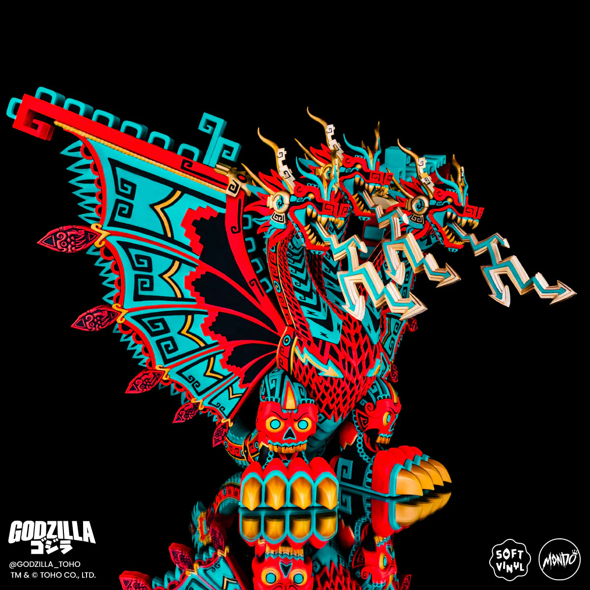 King Ghidorah - Vinyl Designer Figure by Urban Aztec - Planet X Variant - Timed Edition - Image 6