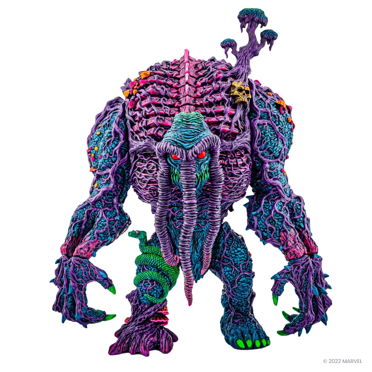Man-Thing Designer Vinyl Figure - Psychedelic Variant - Image 2