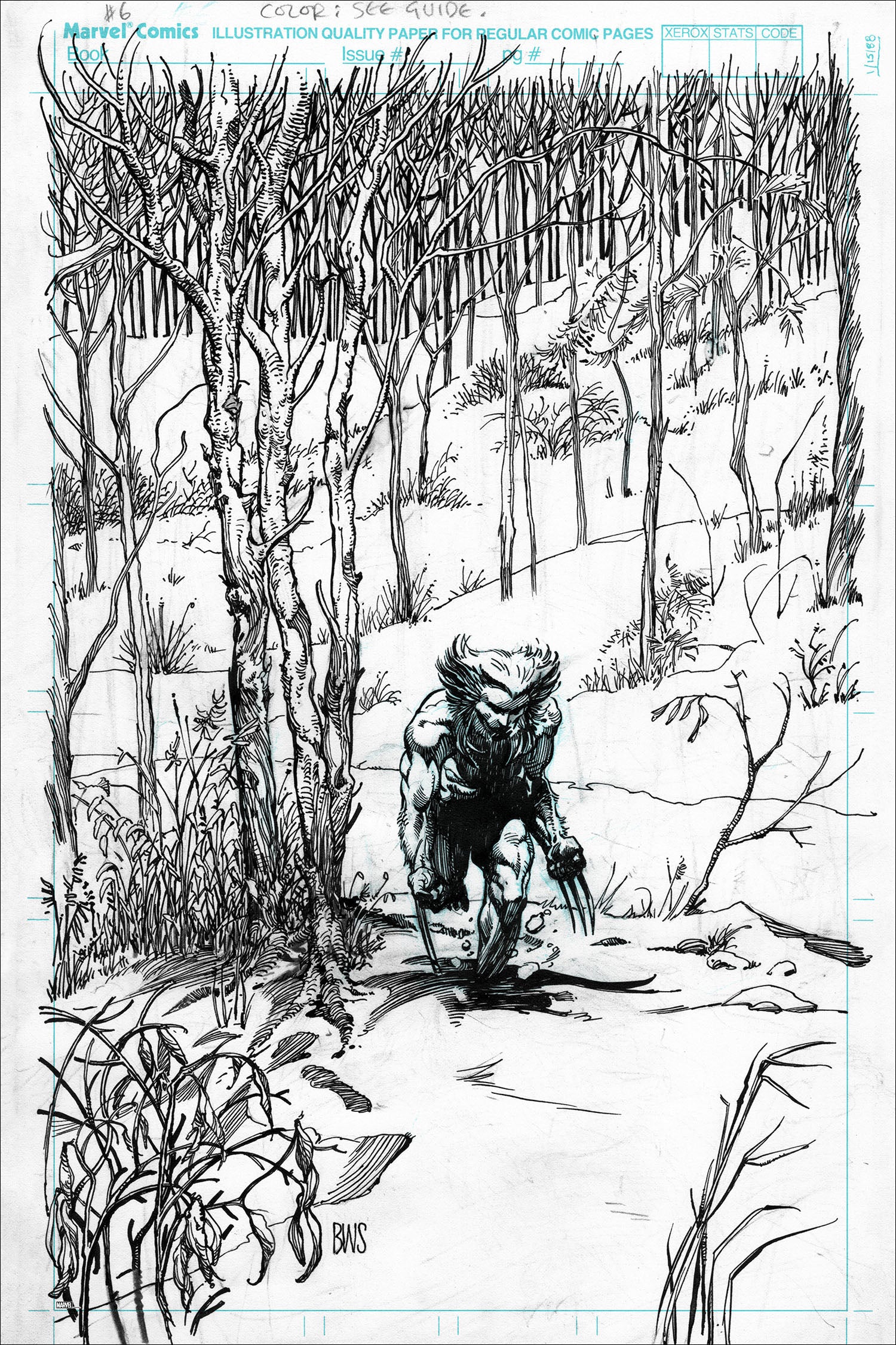 Marvel Comics Presents #77: Weapon X Original Art Variant Poster