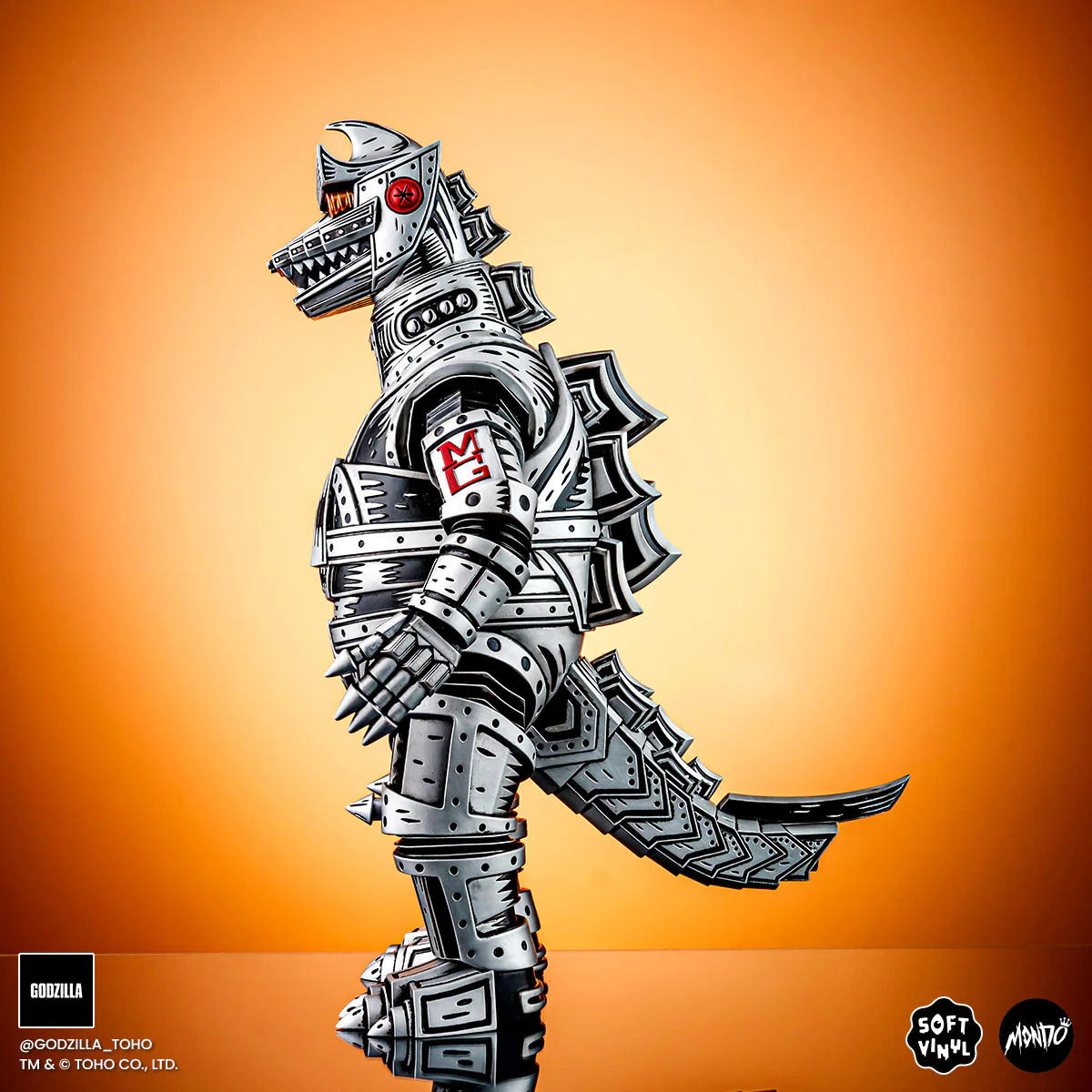 Mechagodzilla (Silver) - Vinyl Designer Figure by Attack Peter - Silver Variant Limited Edition - Image 8