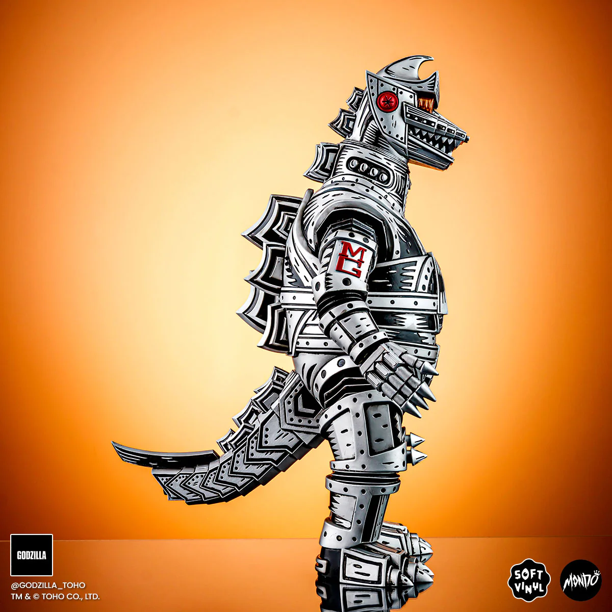 Mechagodzilla (Silver) - Vinyl Designer Figure by Attack Peter - Silver Variant Limited Edition - Image 9