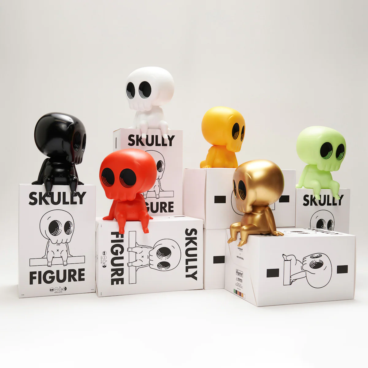 Mike Mitchell - "SKULLY" Vinyl Figure - Red Variant - Image 4