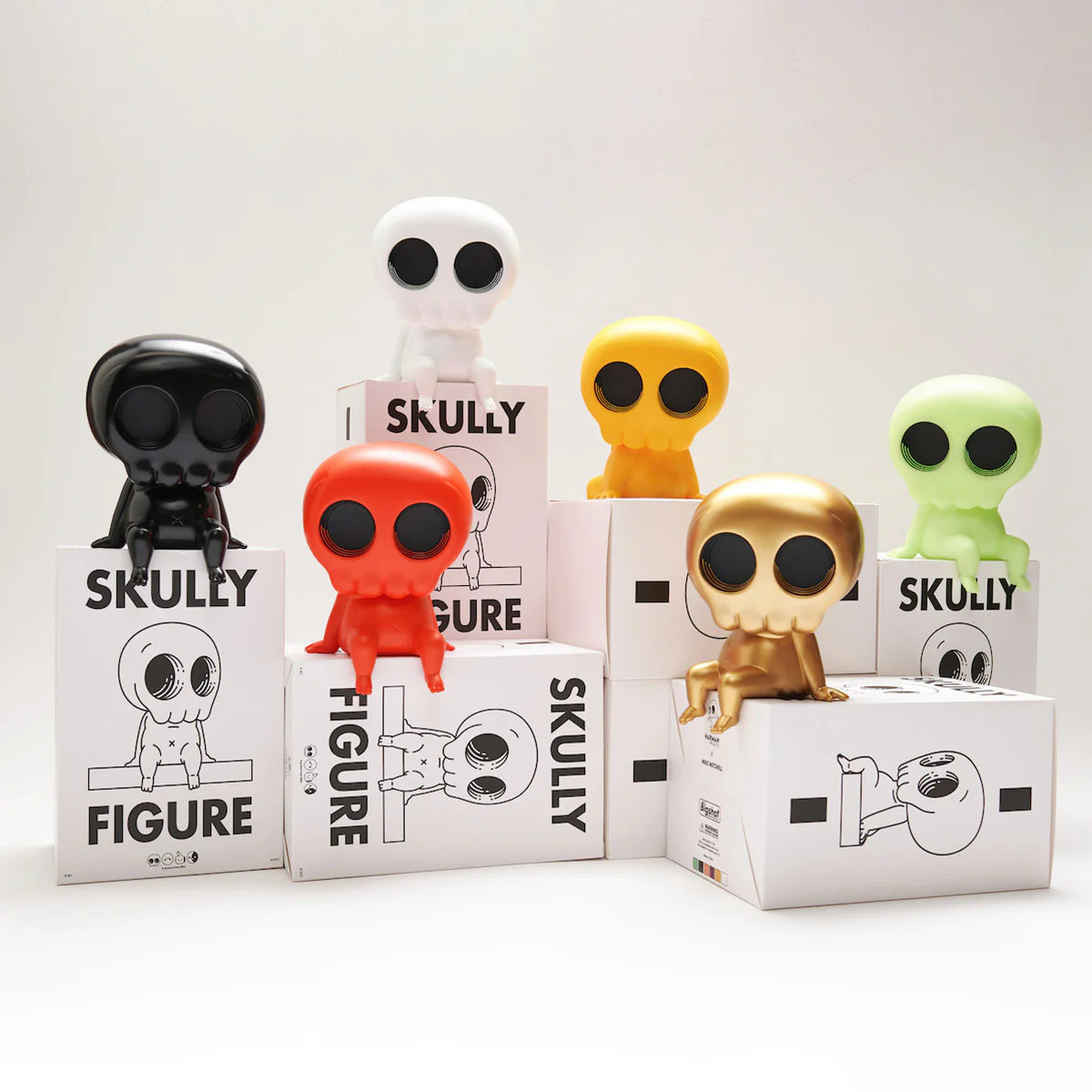 Mike Mitchell - "SKULLY" Vinyl Figure - Red Variant - Image 6