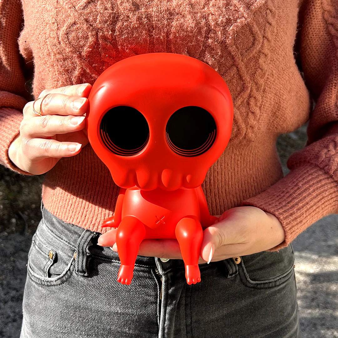 Mike Mitchell - "SKULLY" Vinyl Figure - Red Variant - Image 7