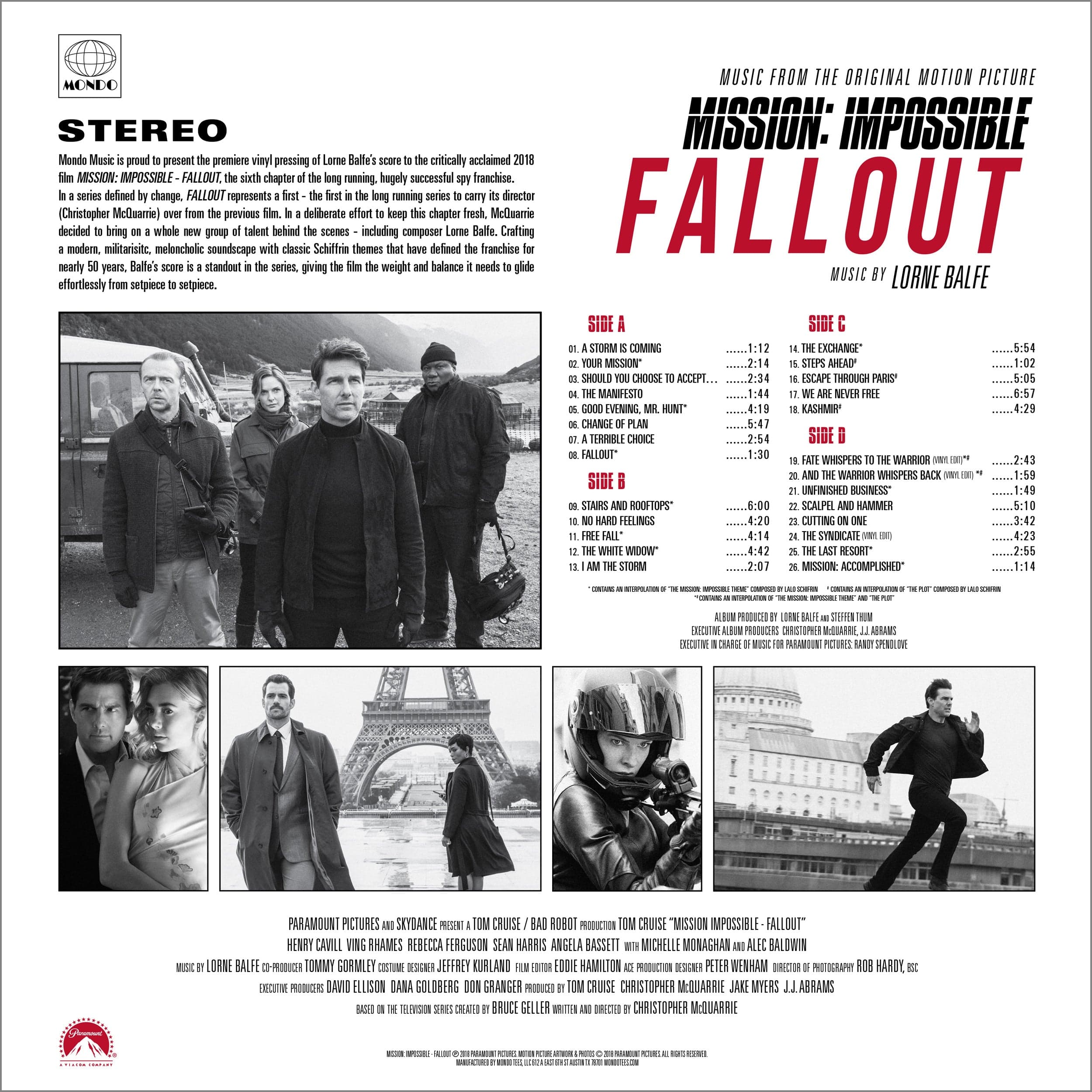 Mission: Impossible – Fallout – Music From The Original Motion Picture 2XLP - Image 5