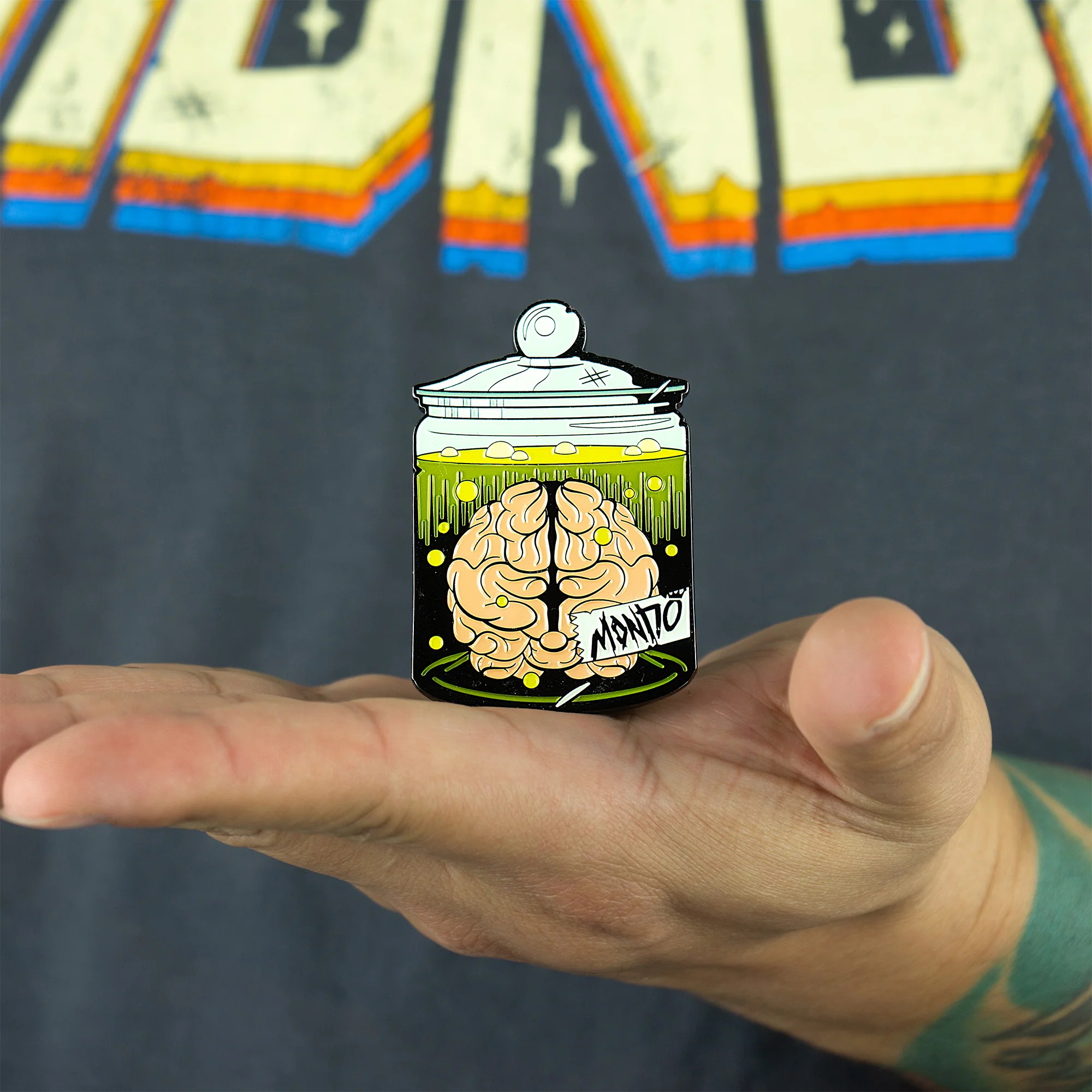 Mondo Pickled Brain Enamel Pin - Image 3