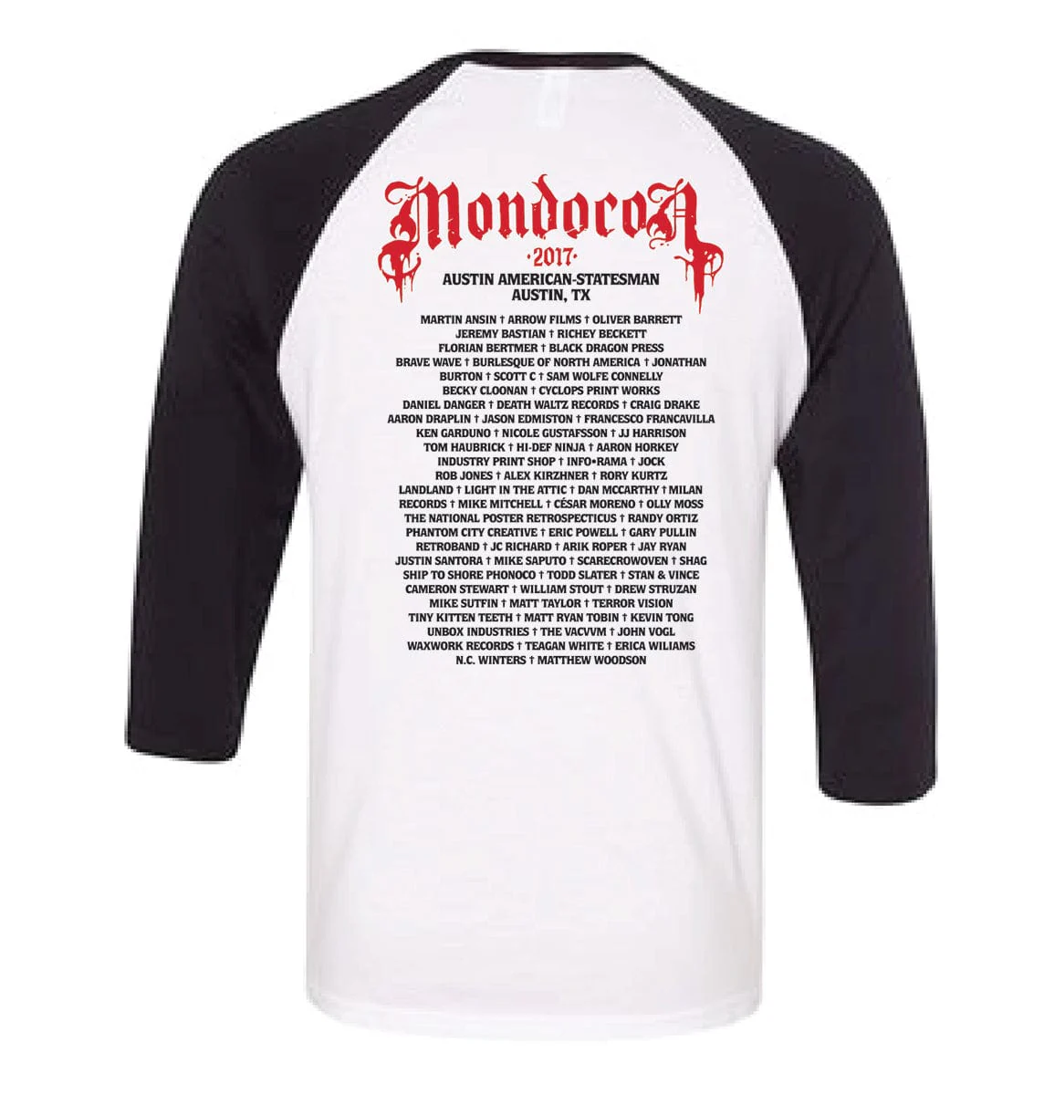 MondoCon Tour Raglan 2017 - Image 2