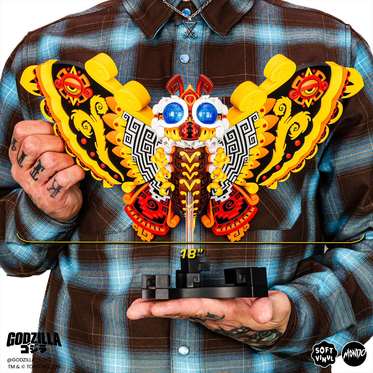 Mothra - Vinyl Designer Figure by Urban Aztec - Timed Edition - Image 3