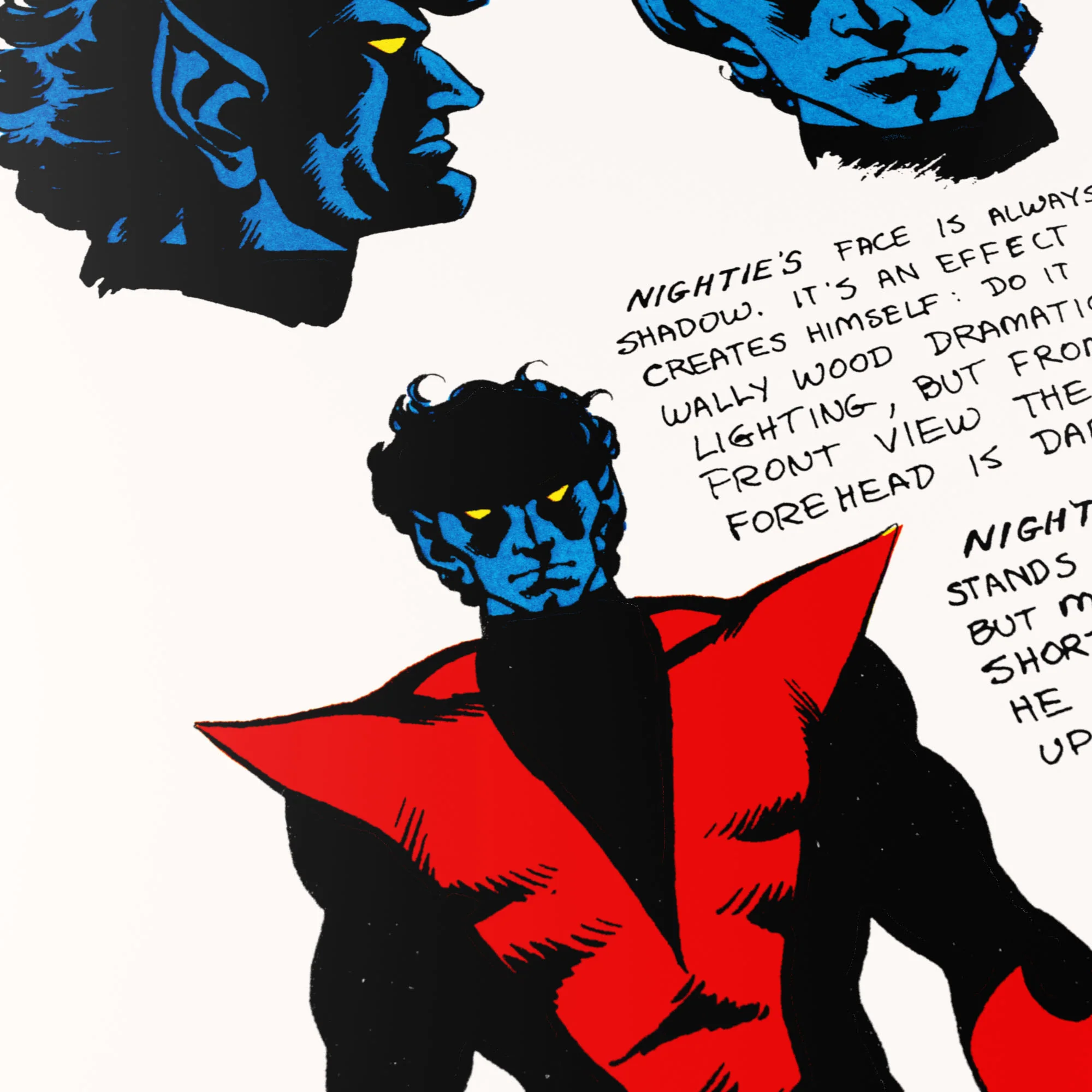Nightcrawler Character Sheet Poster - Image 3