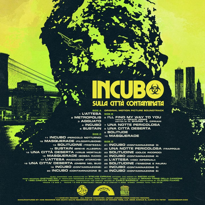 Nightmare City (Incubo Sulla Città Contaminata) Original Soundtrack 2XLP - Image 5