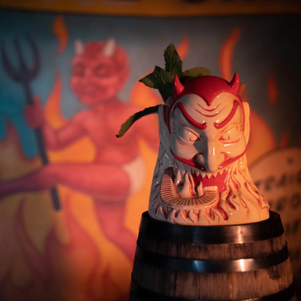Ol' Scratch Designer Series Tiki Mug - Red - Image 7
