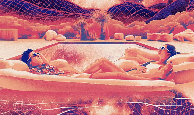 Palm Springs Screenprinted Poster - Image 2