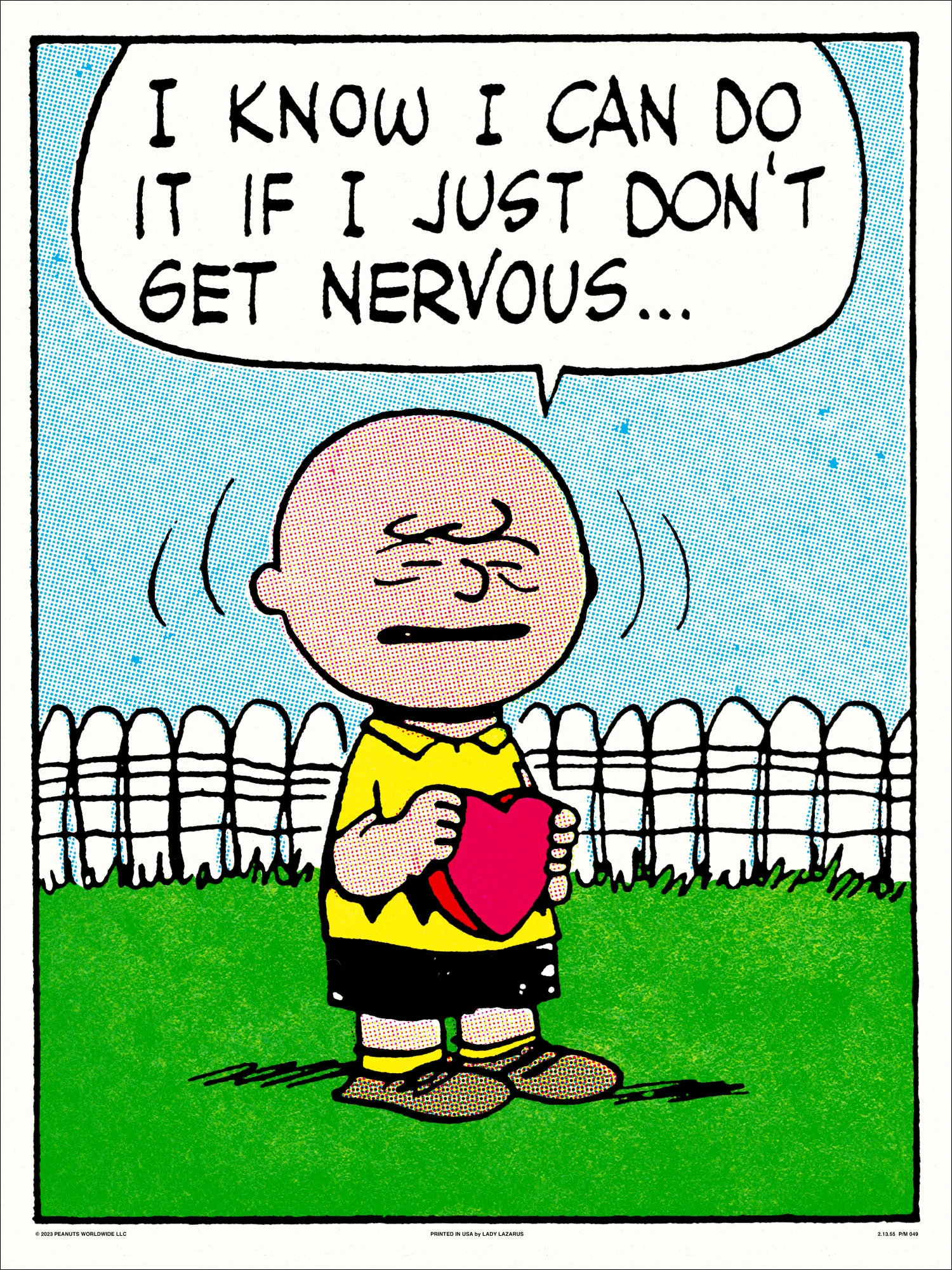 Peanuts Don't Get Nervous Poster