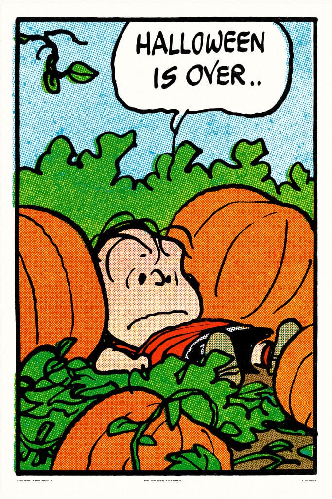 Peanuts Halloween Is Over Poster
