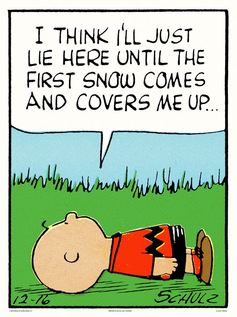 Peanuts Lie Here Poster