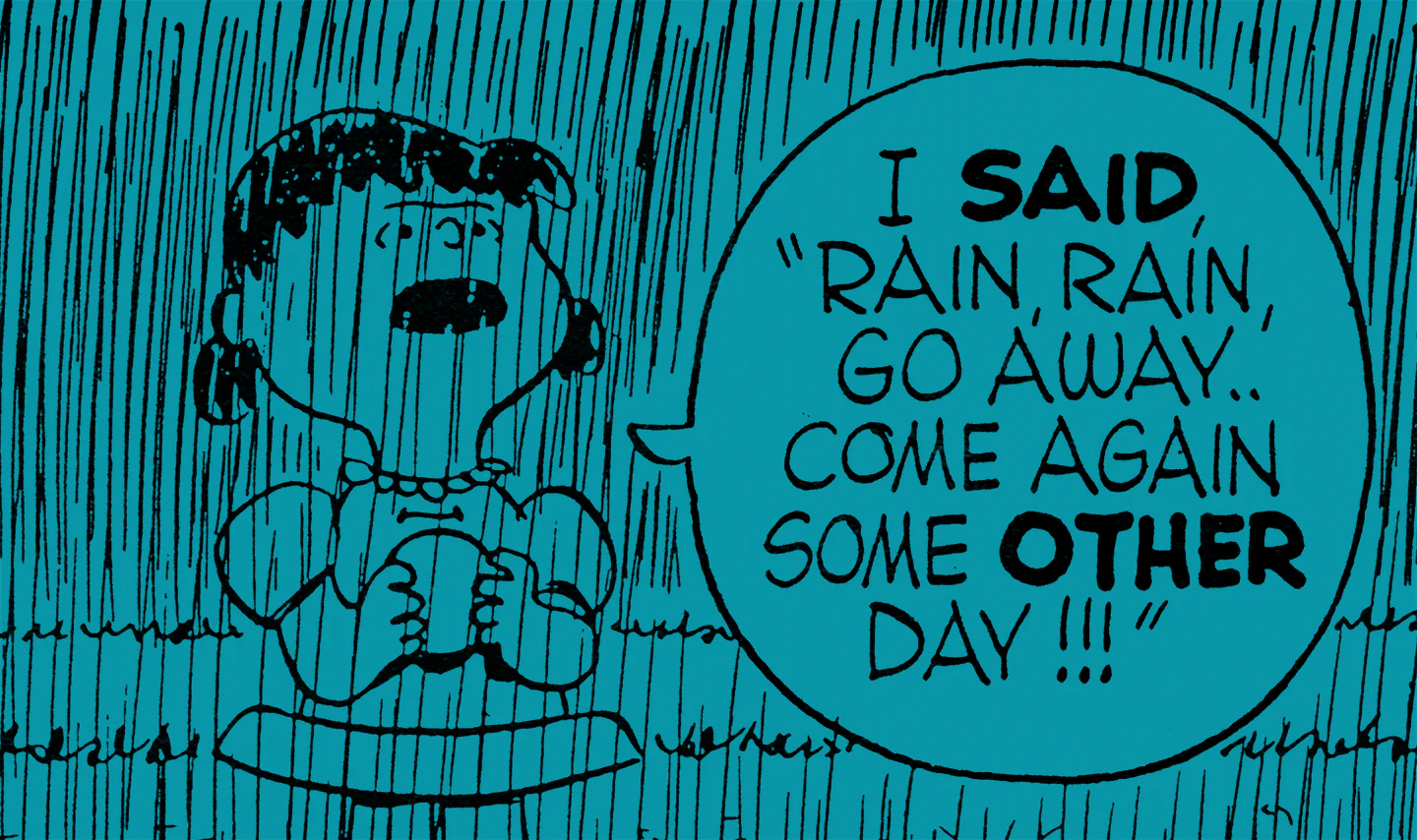 Peanuts Rain, Rain, Go Away Poster - Image 2