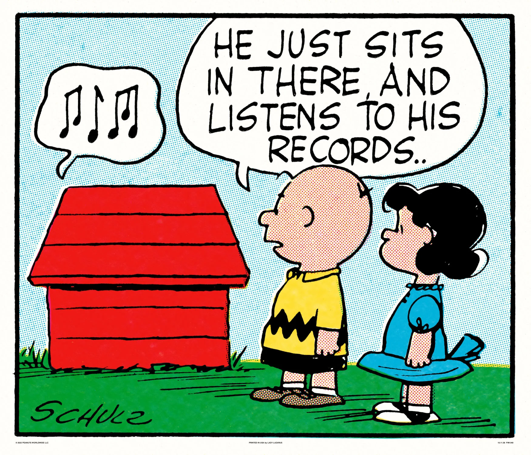 Peanuts Records Poster