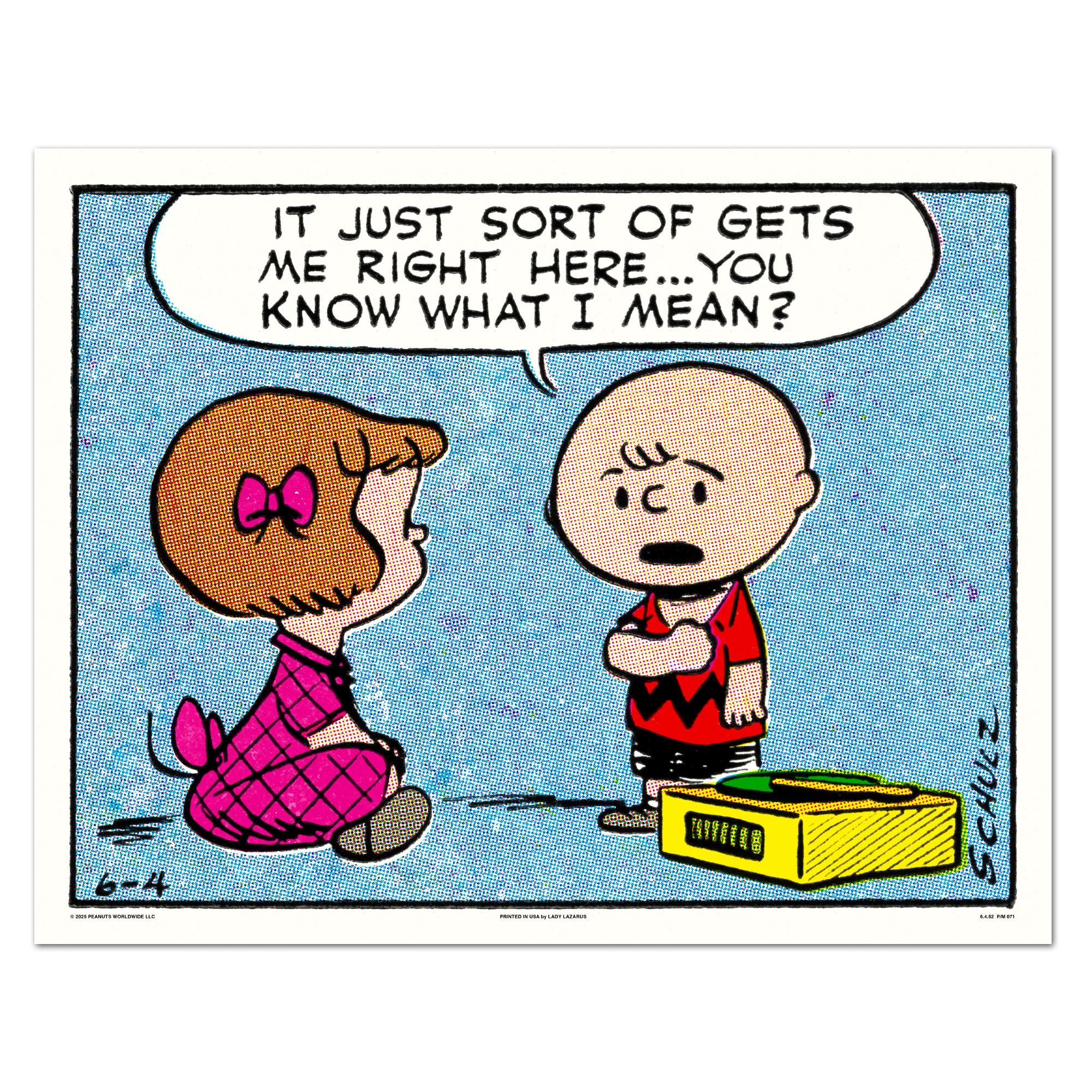 Peanuts Right Here Poster