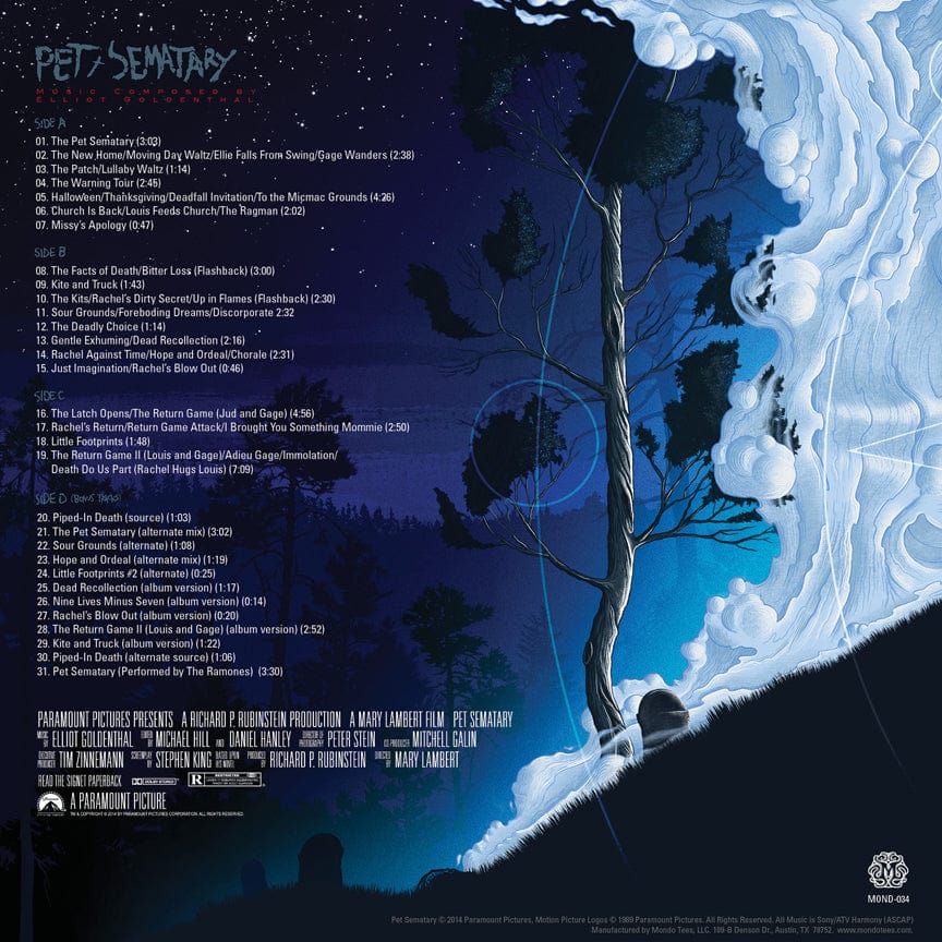 Pet Sematary Original Motion Picture Soundtrack 2XLP - Image 4