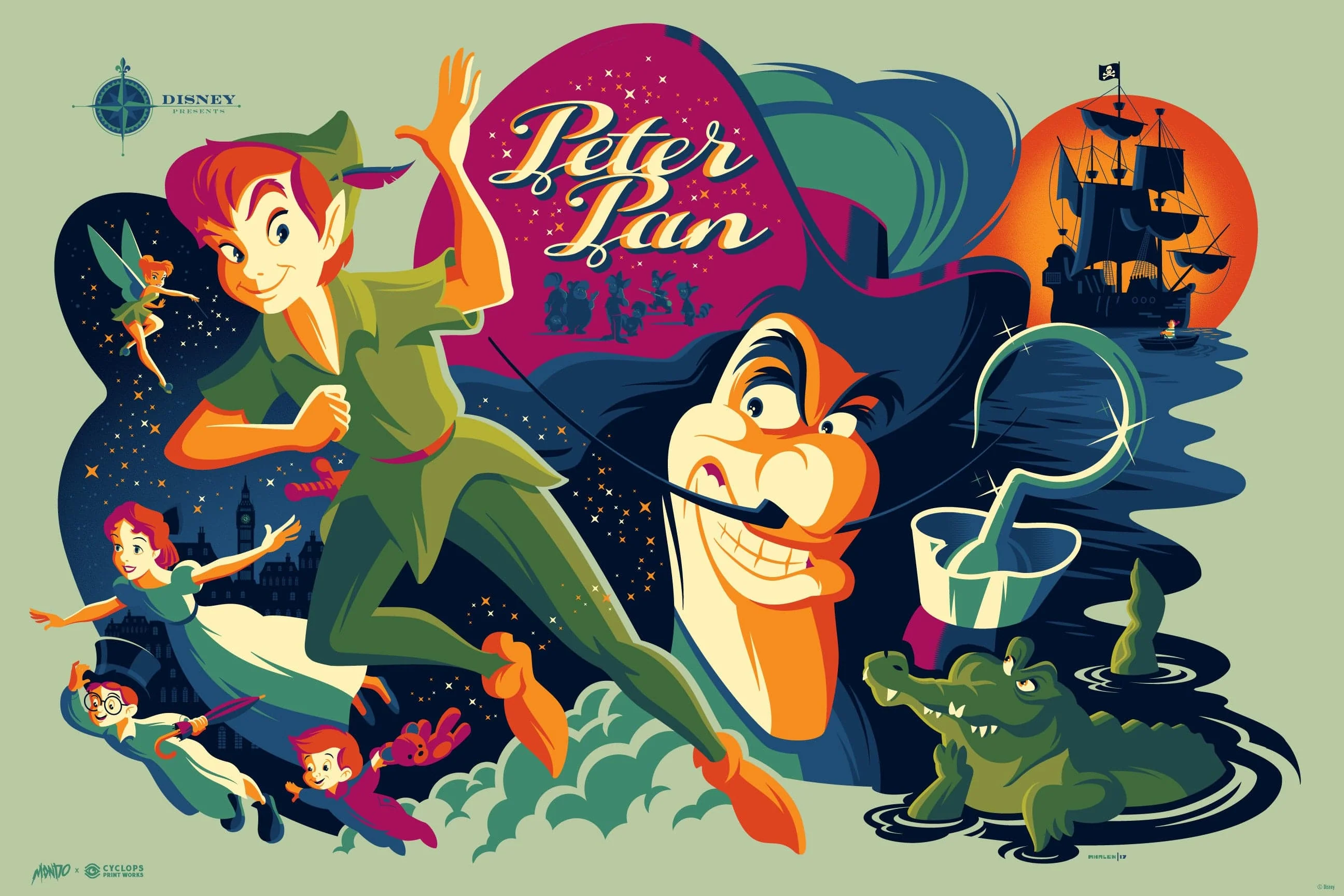 Mondo X Cyclops Print Works Print #20: Peter Pan (Variant)