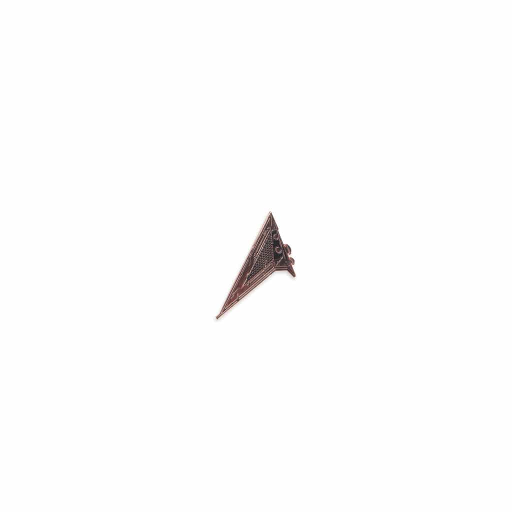 Red Pyramid Thing Enamel Pin - Image 2