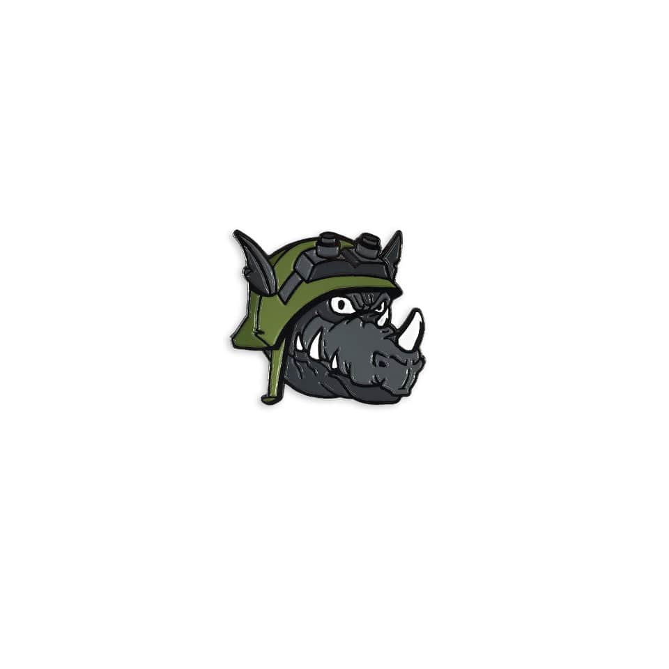 TMNT – Rocksteady Enamel Pin - Image 2
