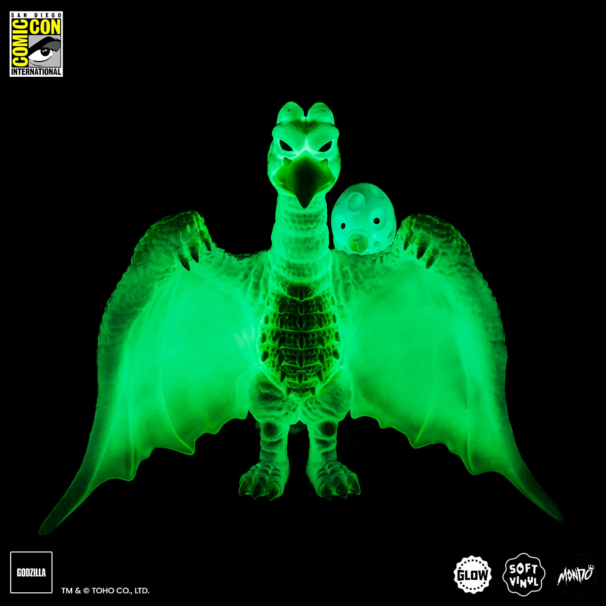 Rodan Soft Vinyl - Cherry Blossom Glow in the Dark SDCC Exclusive Variant - Image 2