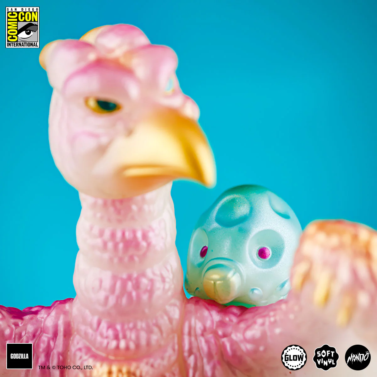 Rodan Soft Vinyl - Cherry Blossom Glow in the Dark SDCC Exclusive Variant - Image 5