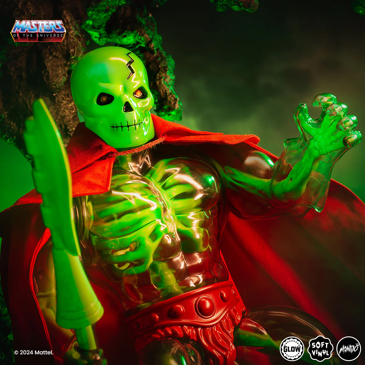 Masters of the Universe - Scareglow Soft Vinyl Figure - Necromancer Variant - Image 14