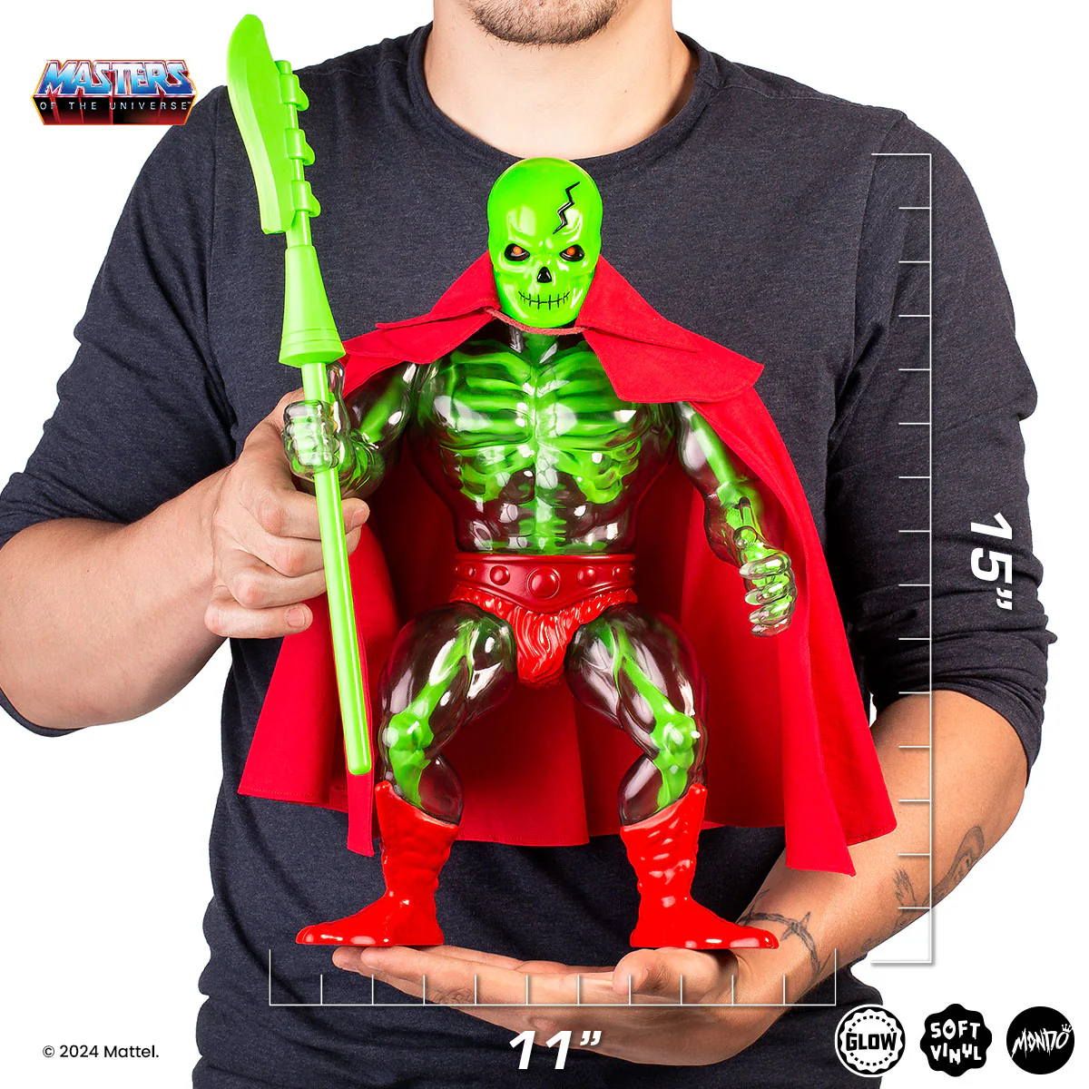 Masters of the Universe - Scareglow Soft Vinyl Figure - Necromancer Variant - Image 8