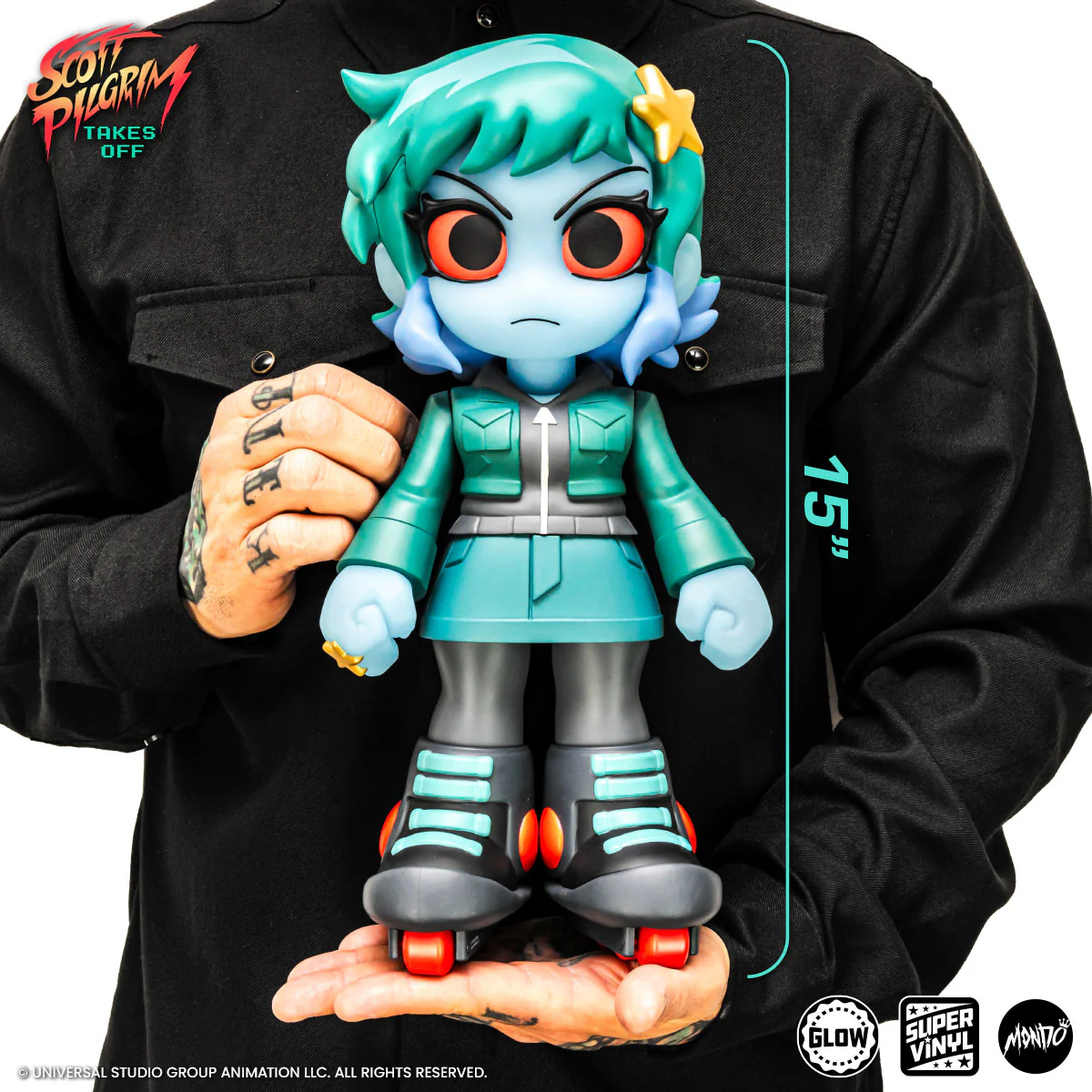 Scott Pilgrim Takes Off - Ramona Flowers Super Vinyl Figure - Nega Variant - Image 3