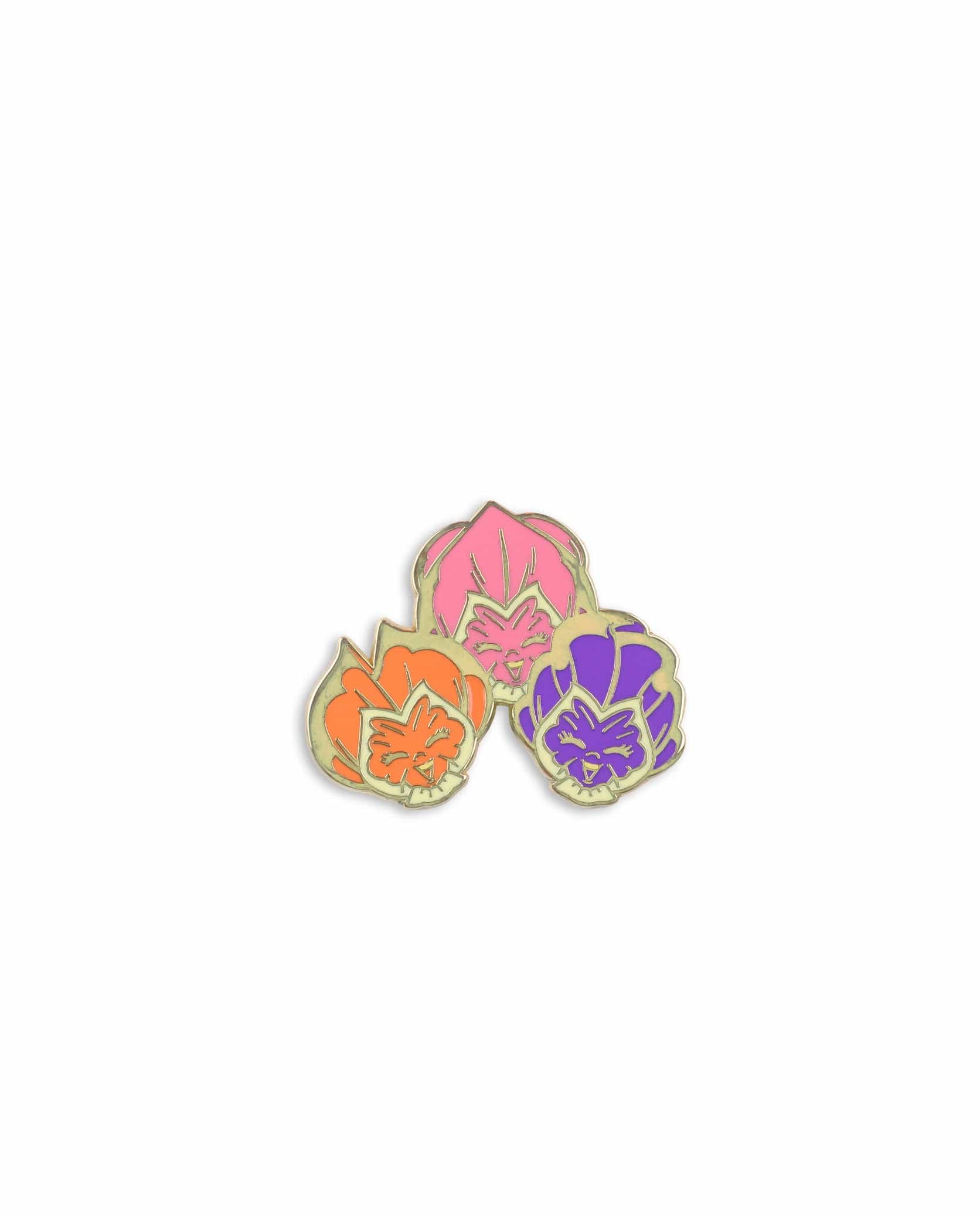Alice in Wonderland – Singing Flowers Enamel Pin - Image 2