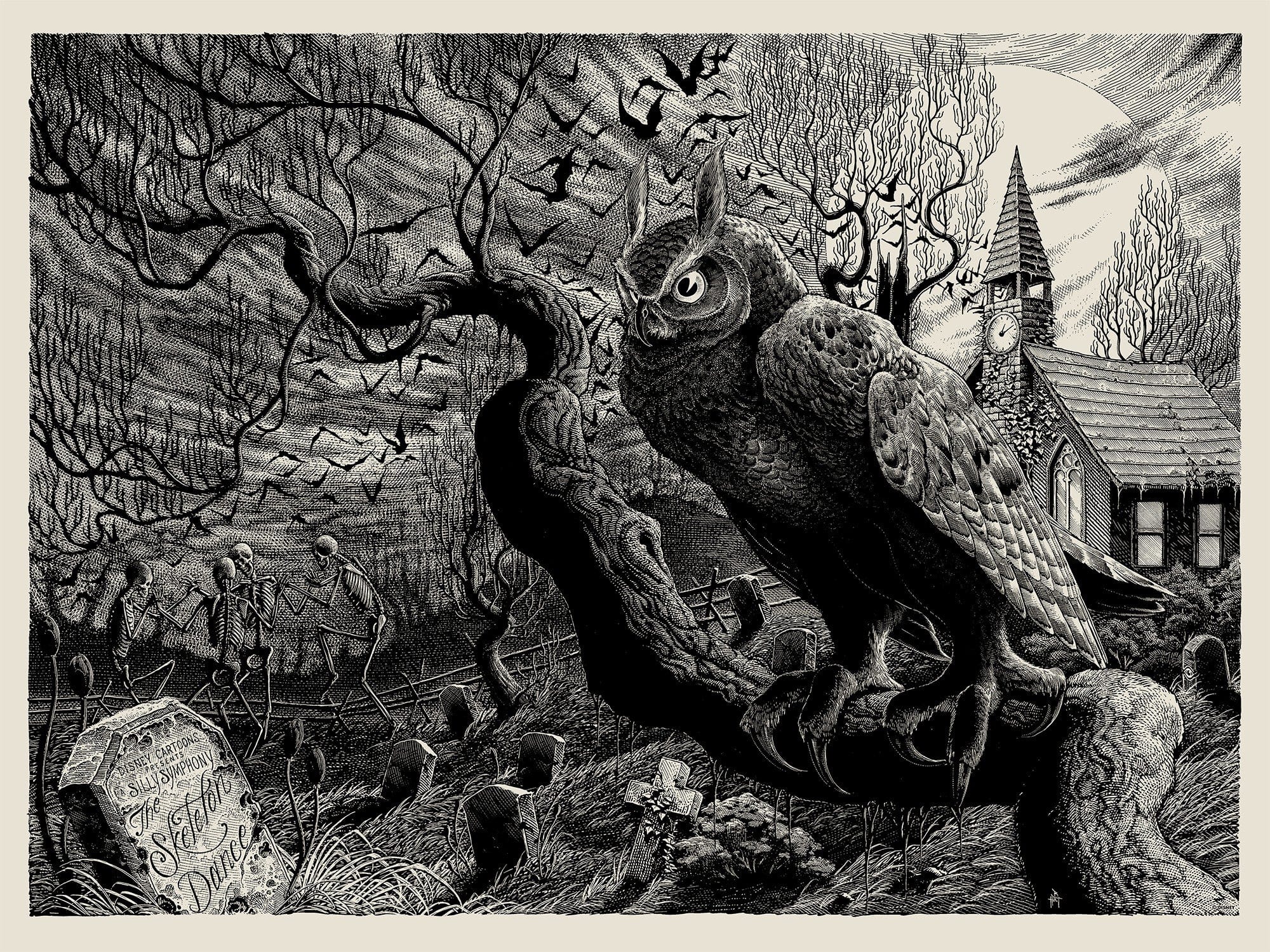Mondo X Cyclops Print Works Print #27: The Skeleton Dance
