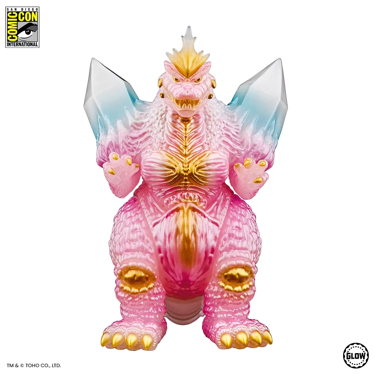SpaceGodzilla Soft Vinyl - Cherry Blossom Glow in the Dark SDCC Exclusive Variant - Image 3